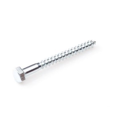 Houtdraadbout 8.0X35 (50ST) wit verzinkt kuip