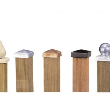 Paalornament peer op plaat 8 x 8 cm hout.