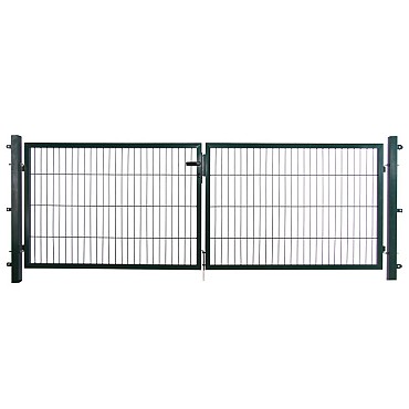 Poort compleet dubbel groen 100x150