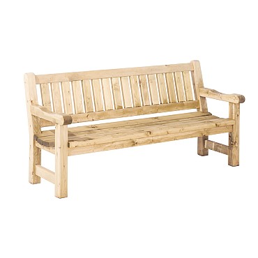 Bank Luuk, 40 mm dik, 96x200x74 cm (HxBxD).