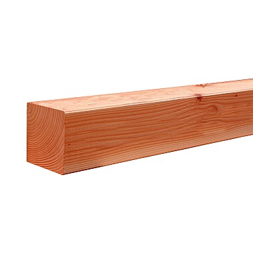 Douglas geschaafde paal 12x12x400 cm, onbehandeld.