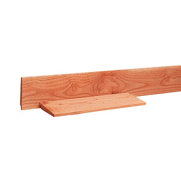 Douglas Zweeds rabat 1 zijde geschaafd, 1 zijde fijnbezaagd 1,0-2,1x16,5x400 cm, onbehandeld.