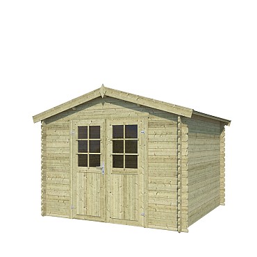 Blokhut Norah 275x 230 geïmpregneerd (olijfgroen)