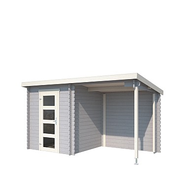 Blokhut Jelle 370x175  Platinum Grey