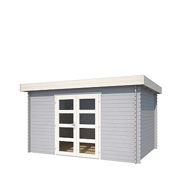 Blokhut Mikkel 380x275  Platinum Grey