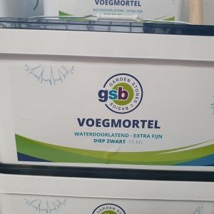 GSB Voegmortel fijn 15 kg - Diep zwart