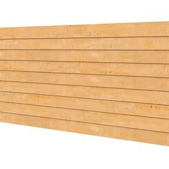 Douglas achterwand kapschuur Comfort dubbelzijdig Zweeds rabat, onbehandeld.