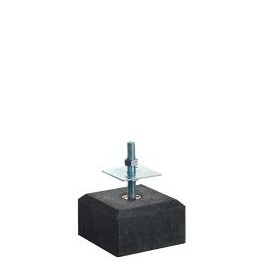 Betontegel 18x18x10 cm, recht, flexibele stelplaat, M20, antraciet.