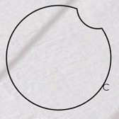 Keramische tegel ø61 cm x 2 cm - rond C - Stone G