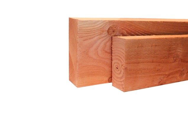 Douglas geschaafde gording 4,5x16,0x400 cm, onbehandeld.