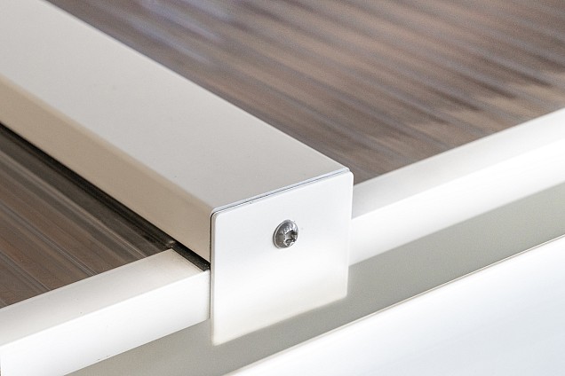 Pext Polycarbonaat Dakpakket - 5060x4000 muuraanbouw - antraciet - polycarbonaat opaal