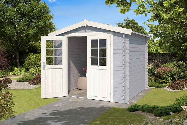 Blokhut Ingo 230x230 Platinum Grey