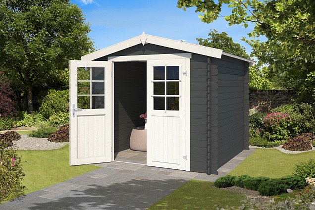 Blokhut Ingo 230x230 Carbon Grey