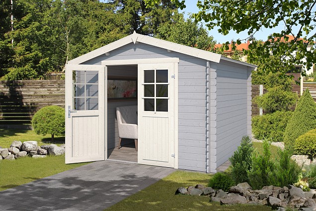Blokhut Norah 275zx230 Platinum Grey