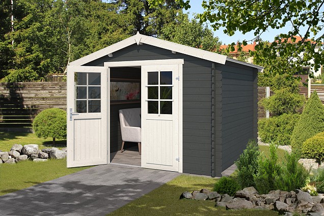Blokhut Norah 275x230 Carbon Grey