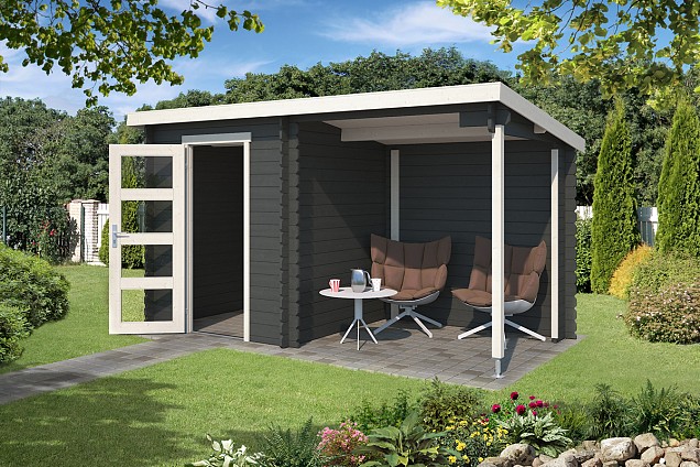 Blokhut Jelle 370x 175 P Carbon Grey