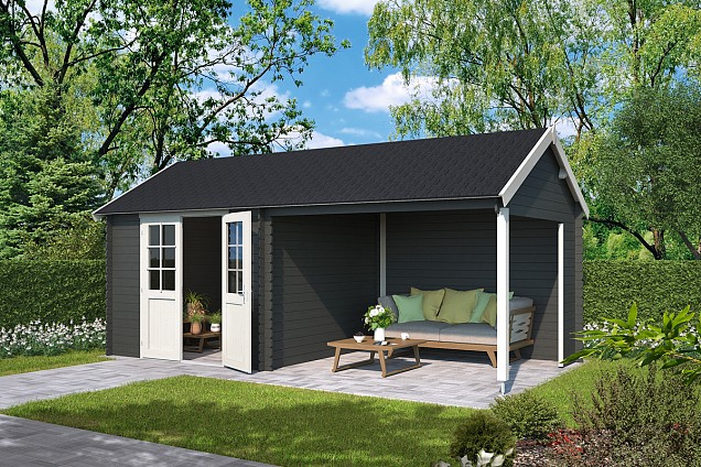 Blokhut Fraya  575x275 Carbon Grey