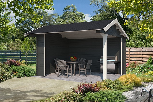 Blokhut Kirian  380x300Carbon Grey uit sortiment