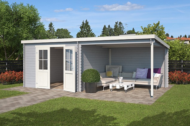 Blokhut Orlando 581x292 Platinum Grey-Wit