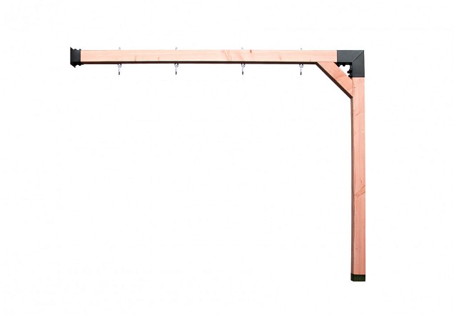 Douglas aanbouwschommel Duo 300x12x235 cm, onbehandeld.