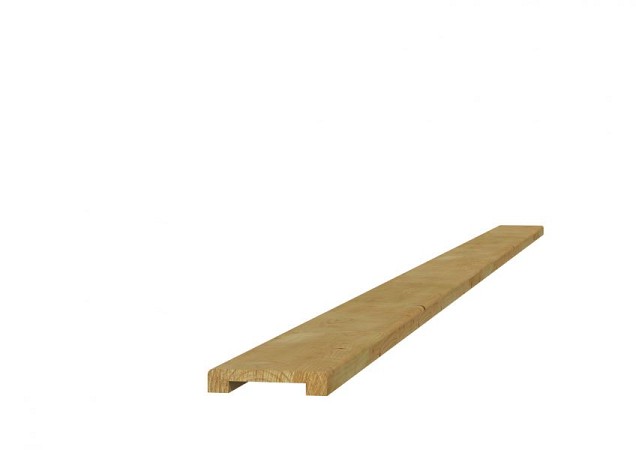 Grenen geschaafde afdeklat met sponning (5,1 cm) 1,9x7x181,5 cm t.b.v. recht en toogscherm, groen geïmpregneerd.