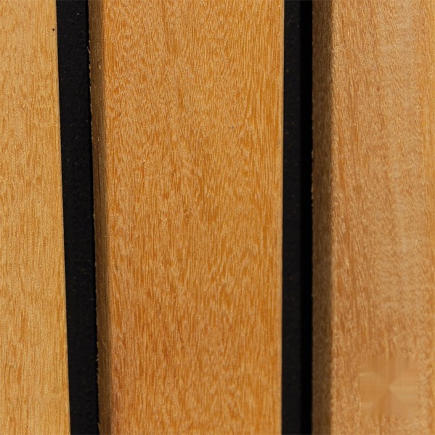 Stripes Black hardhout FSC 45x1800x1800mm naturel/zwart rvs geschroefd van 335, voor