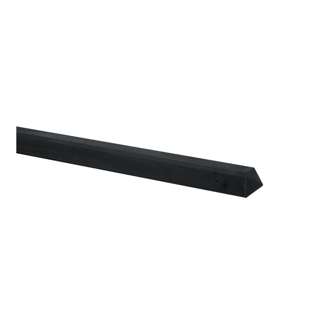 Betonpaal glad met diamantkop 10x10x310 cm, antraciet gecoat, tussenpaal t.b.v. 2 betonplaten.