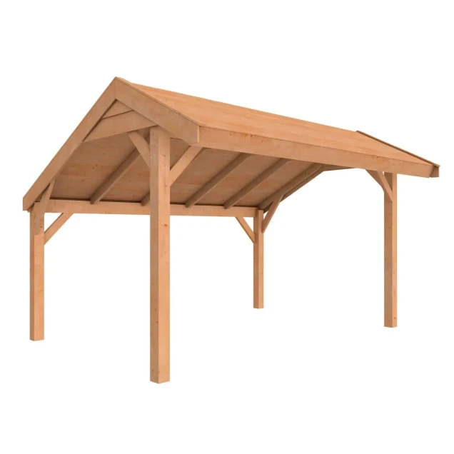 Douglasvision kapschuur Comfort 400x250 cm, kleurloos geïmpregneerd.