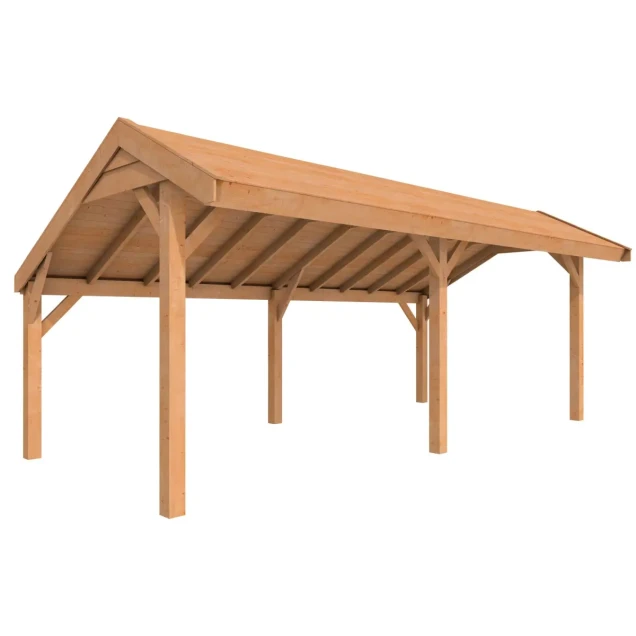 Douglasvision kapschuur Comfort 600x250 cm, kleurloos geïmpregneerd.