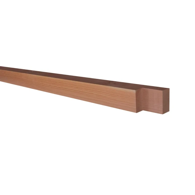 Douglas fijnbezaagde tussenstaander met inkeping t.b.v. zelfbouw 15x15x240 cm, onbehandeld.