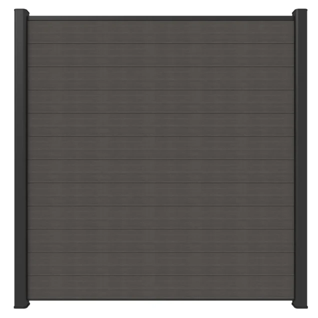 Newtechwood  composiet scherm, 180x180 cm, silver gray.