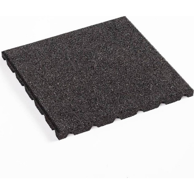 Zwarte rubbertegels 50x50 cm