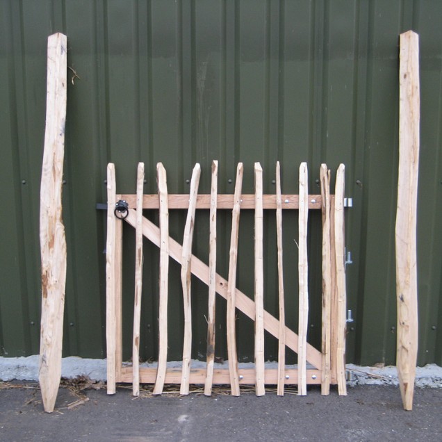 Kastanjehouten Poorten 100X100cm