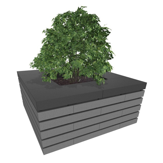 Moodul Afdeksteen 60X30X7,5  Black