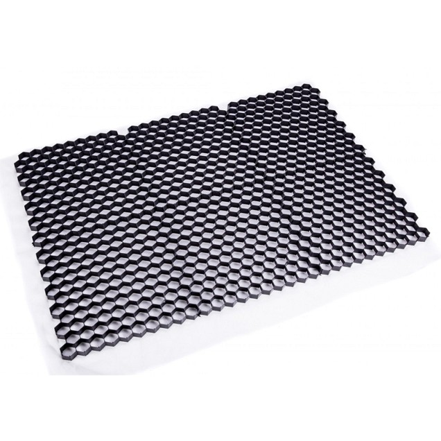 Splitplaat  120x80x3 cm zwart met onderdoek