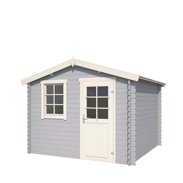Blokhut Nina 275x230 Platinum Grey