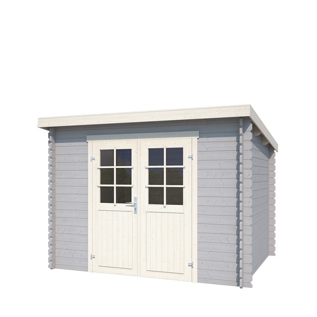 Blokhut Nadia 275x230 Platinum Grey