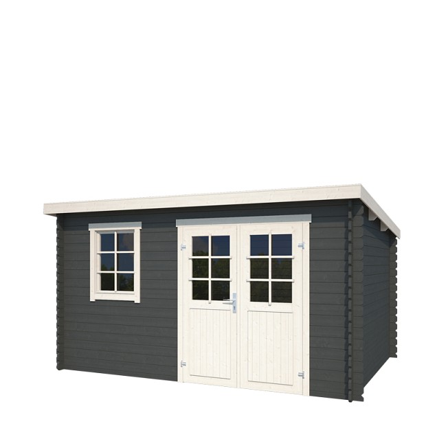 Blokhut Amira 380x 275 Carbon Grey