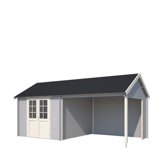 Blokhut Fraya 575x275 Platinum Grey