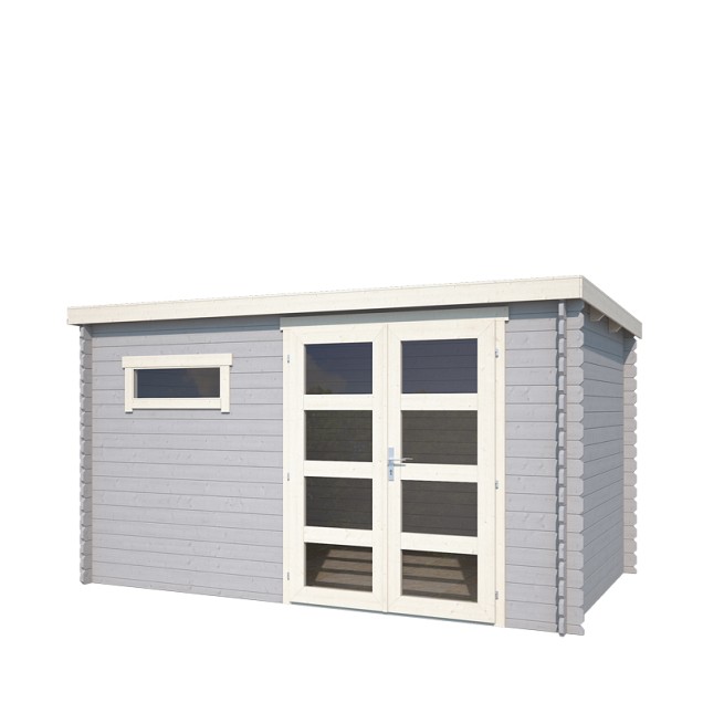 Blokhut Timian 380x230 Platinum Grey