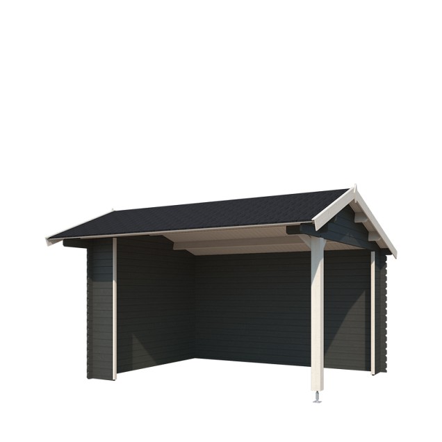 Blokhut Kirian  380x300Carbon Grey uit sortiment
