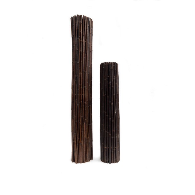 Bamboerolscherm Black 180x180 cm