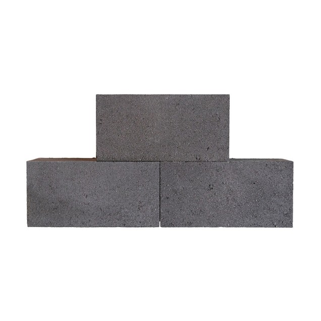 garden wall black 15x15x30 strak