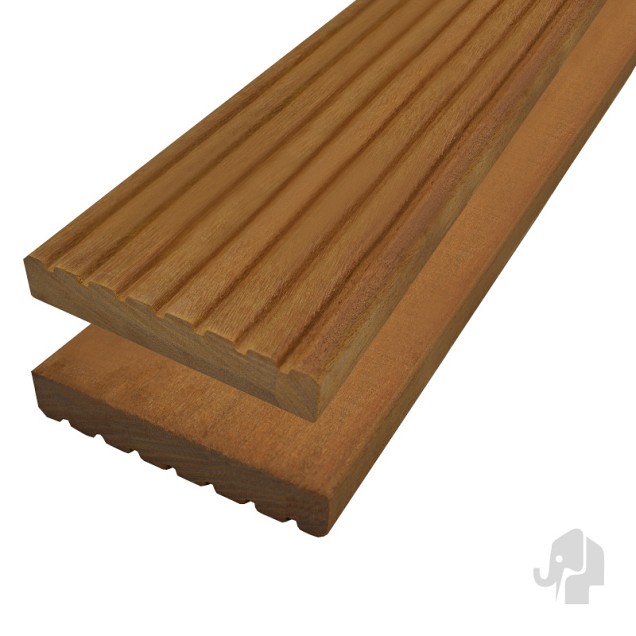 Bangkirai KD decking 2,5x14,5 cm