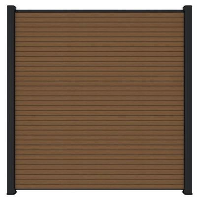 Newtechwood co-extrusie composiet scherm triple, 180x180 cm, teak.