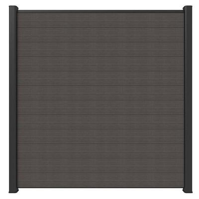 Newtechwood  composiet scherm, 180x180 cm, silver gray.