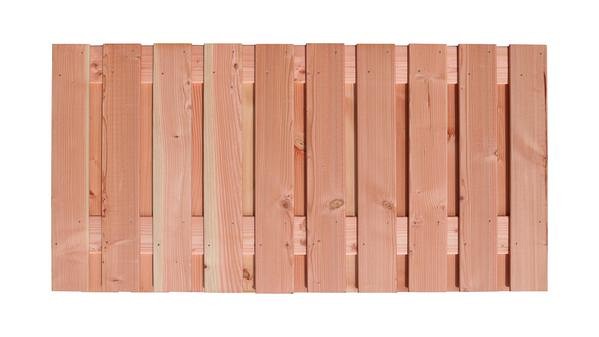 Douglas geschaafd plankenscherm 21-planks 16 mm, 180 x 90 cm t.b.v. betonsysteem, onbehandeld.