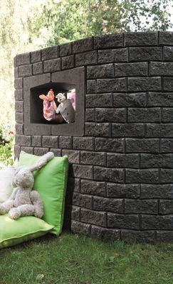 Granubrick 23,1/15,3X20X10 Antraciet