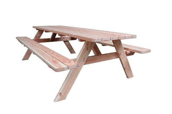 Picknicktafel wout, douglas, bladmaat 74x240 cm, onbehandeld.