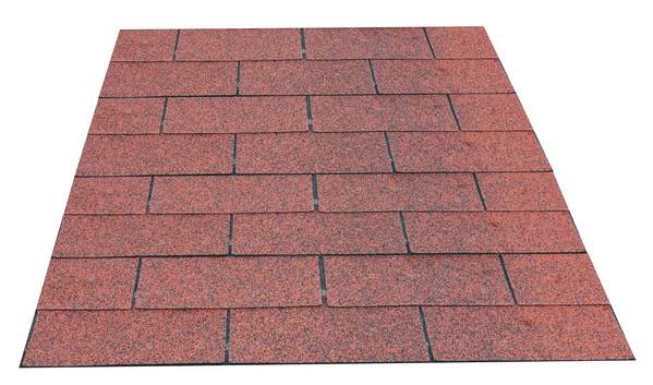 Dakshingles per pak à 3 m2, rood.
